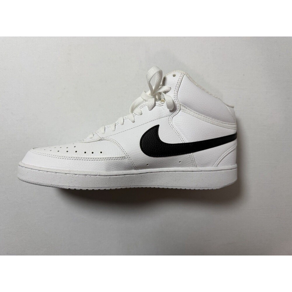 Nike Men's Court Vision Mid Top Shoes Size 10 New Without Box White & Black